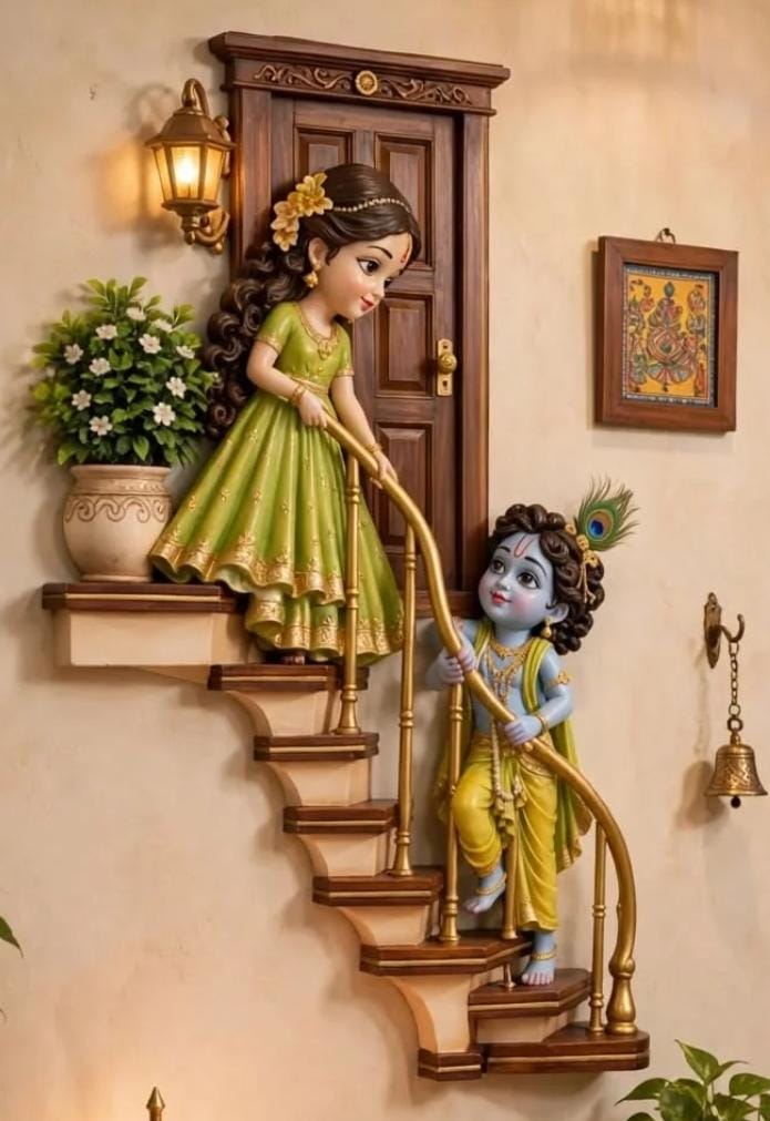 Devine Radha Krishna 3d wall art